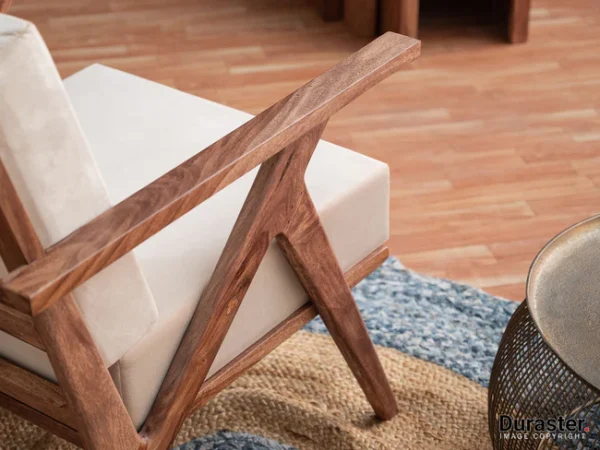 Armchair Modern Solid Wooden - Image 3