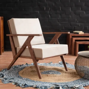 Armchair Modern Solid Wooden