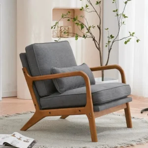 Elementary Modern Solid Wood Armchair