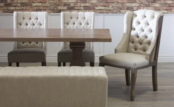 Solid Wood Wing Dining Chair - Image 2