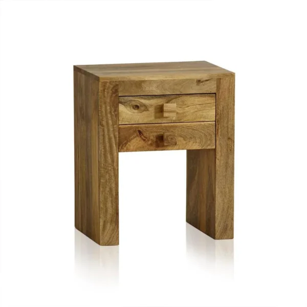 Mango Wood Bedside Table - Image 2