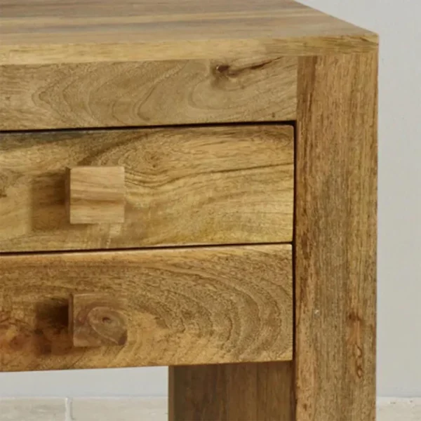 Mango Wood Bedside Table - Image 3