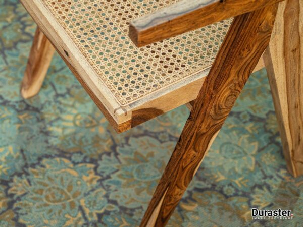 Chandigarh Armchair Nature Wooden Cane - Image 2