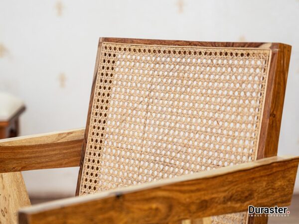 Chandigarh Armchair Nature Wooden Cane - Image 3
