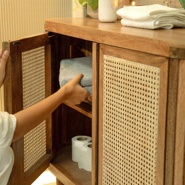 Rattan Village two door cabinet - Image 4