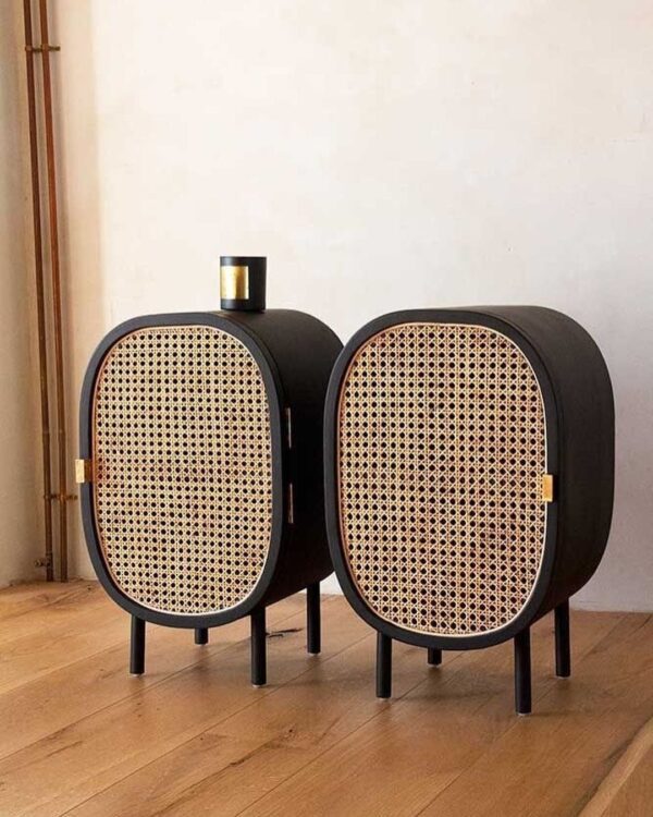 Atta Avenue Modern Woven SIDE BOARD WITH RATTAN