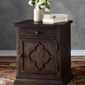 Leila Solid Wood Bed Side Table