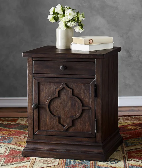 Leila Solid Wood Bed Side Table