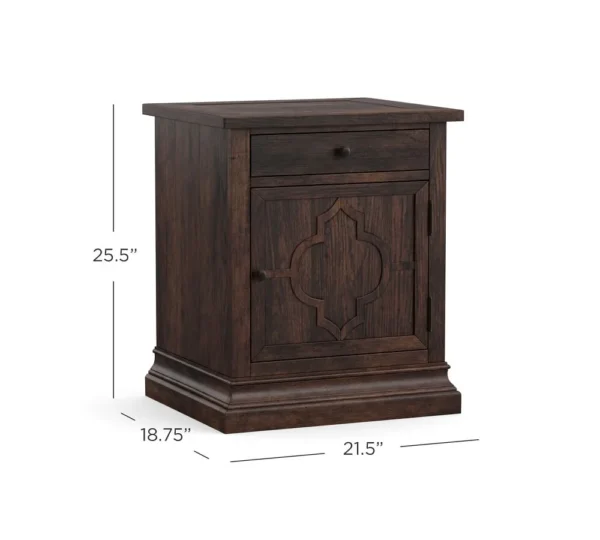 Leila Solid Wood Bed Side Table - Image 2