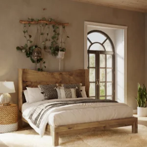 Mars Solid Wood Bed