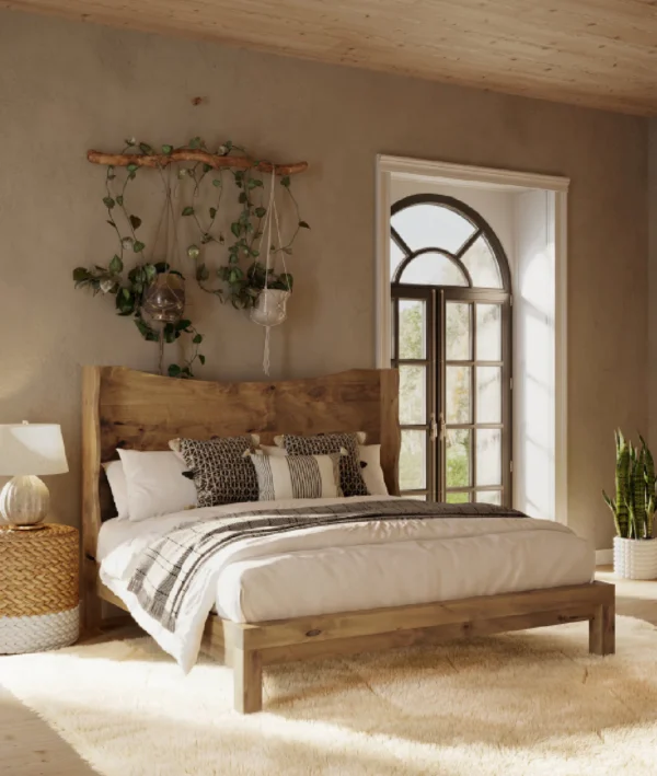 Mars Solid Wood Bed