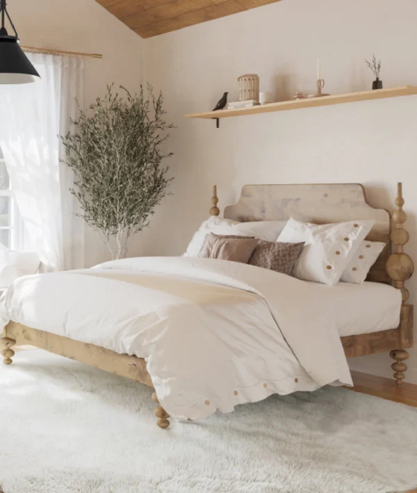 Opal Solid Wood Bed - Image 2